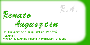 renato augusztin business card